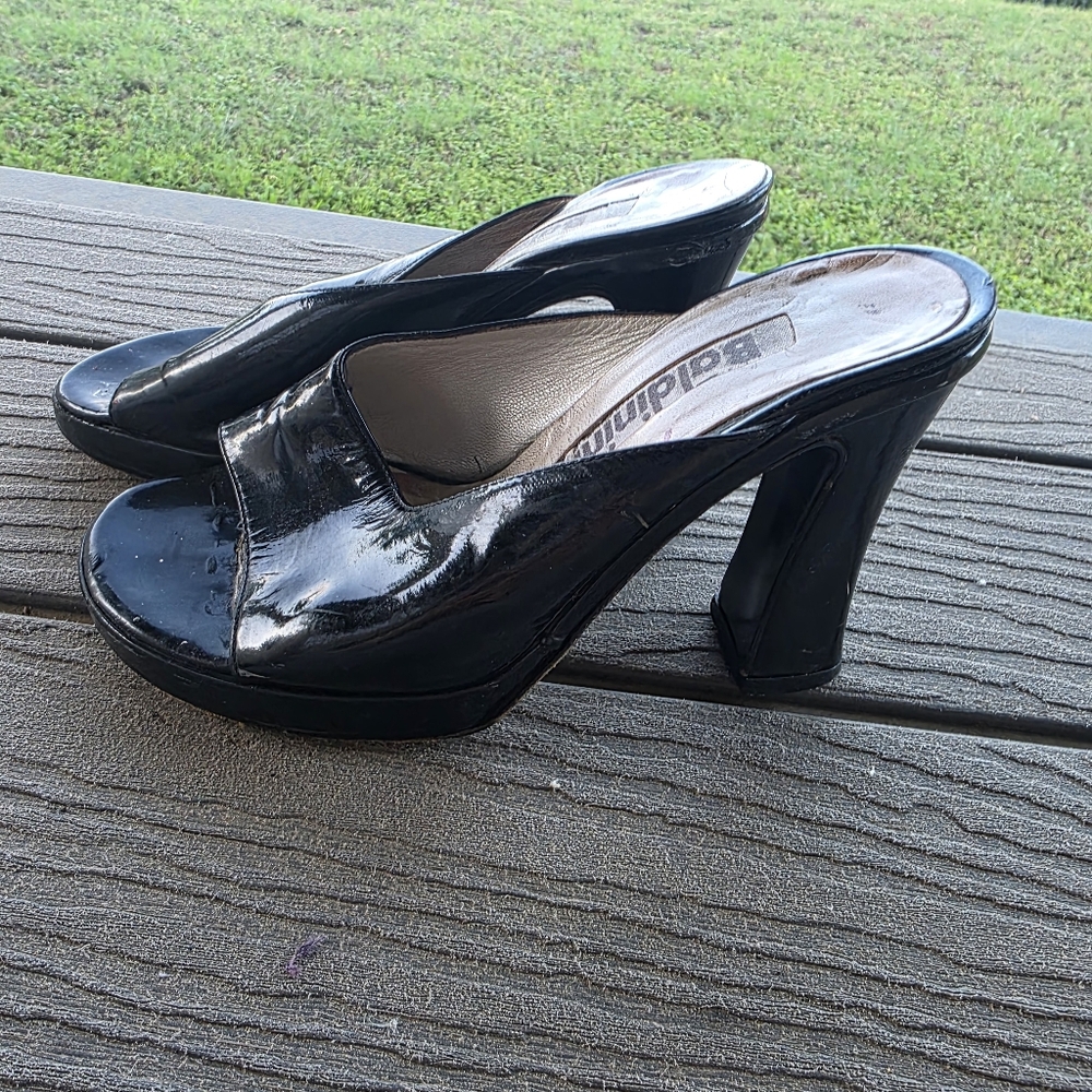 Baladinini Black Patent Leather Heels